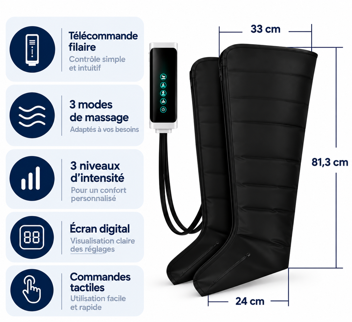 Bottes de pressothérapie Recalya Pro